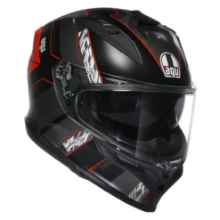 Casco Integrale Agv K7 In Fibra Kyber Matt Black/red
