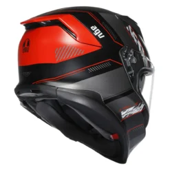 Casco Integrale Agv K7 In Fibra Kyber Matt Black/red
