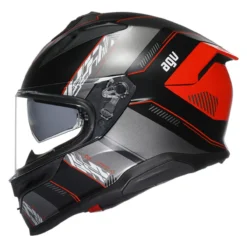 Casco Integrale Agv K7 In Fibra Kyber Matt Black/red