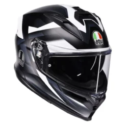 Casco Integrale Agv K7 In Fibra E2206 Glimpse Matt Black/white