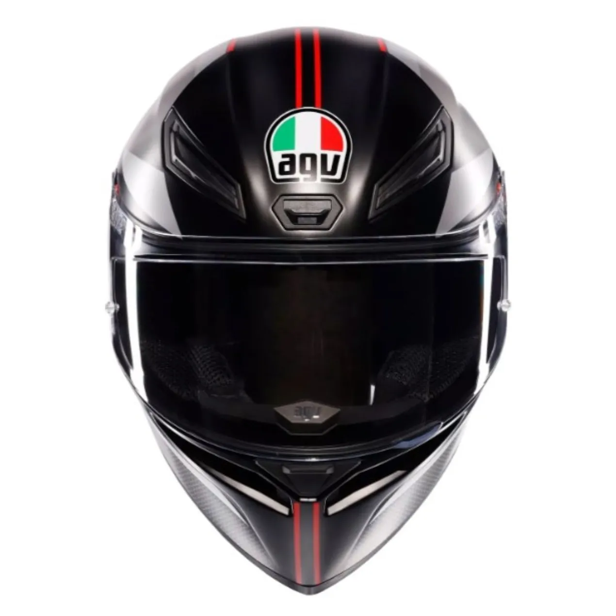 Casco Integrale Agv K1 S E2206 Graphic Lap Matt Black/grey/red