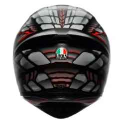 Casco Integrale Agv K1 S E2206 Graphic Lyzard Matt Black/grey/red