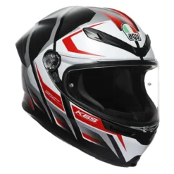 Casco Integrale Agv K6 S E2206 Mplk Graphic Karve Matt Black/white/red