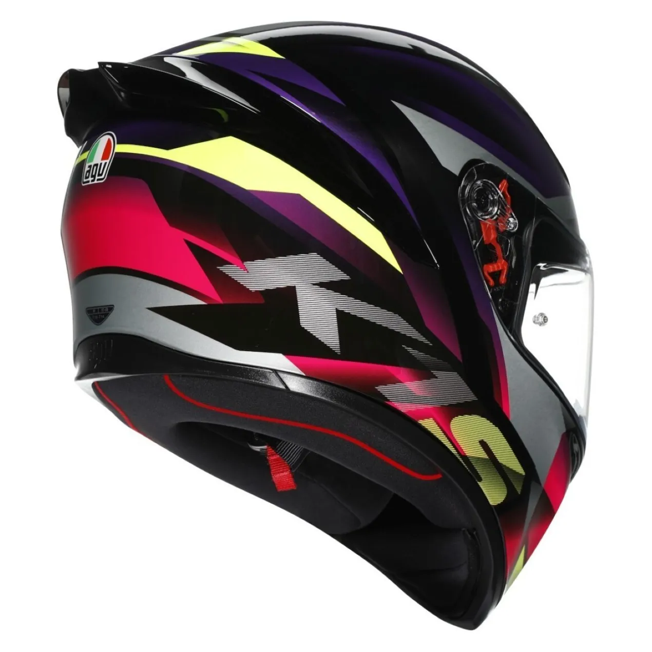 Casco Integrale Agv K1 S Fastlap E2206 Black/purple/pink