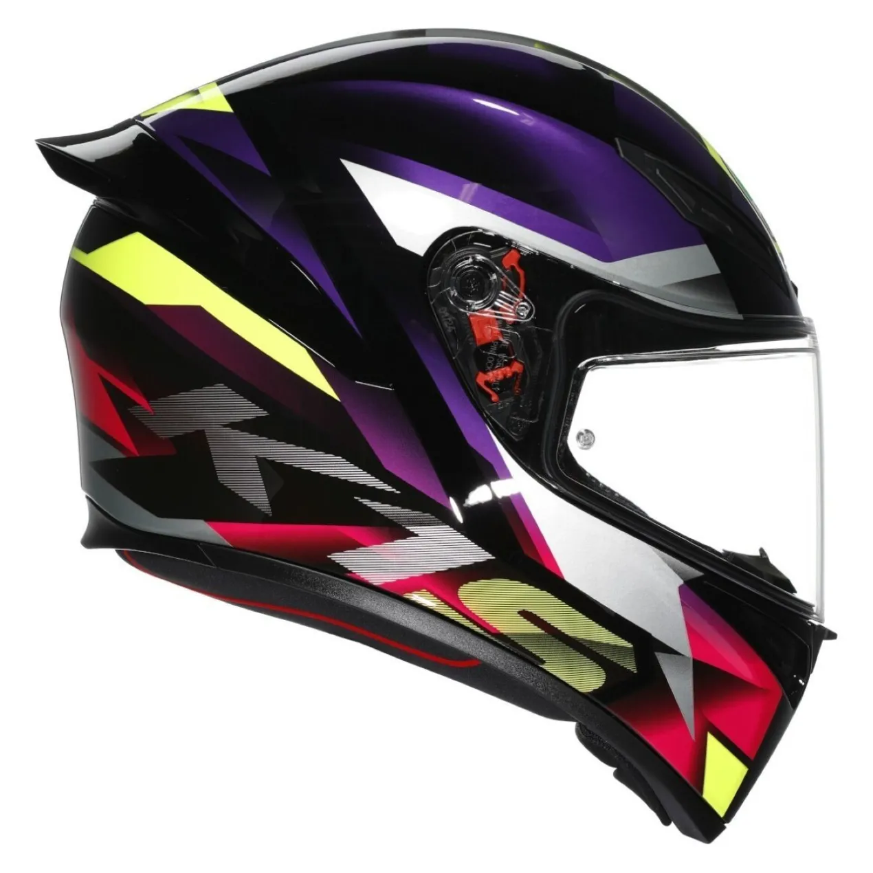 Casco Integrale Agv K1 S Fastlap E2206 Black/purple/pink