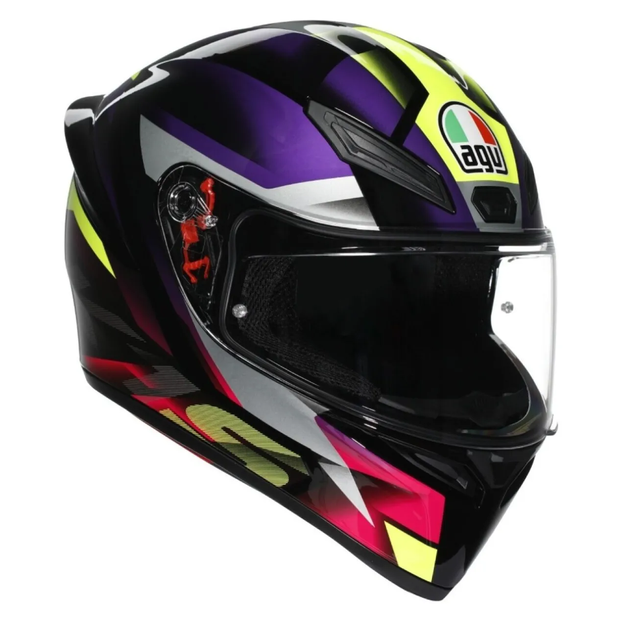 Casco Integrale Agv K1 S Fastlap E2206 Black/purple/pink