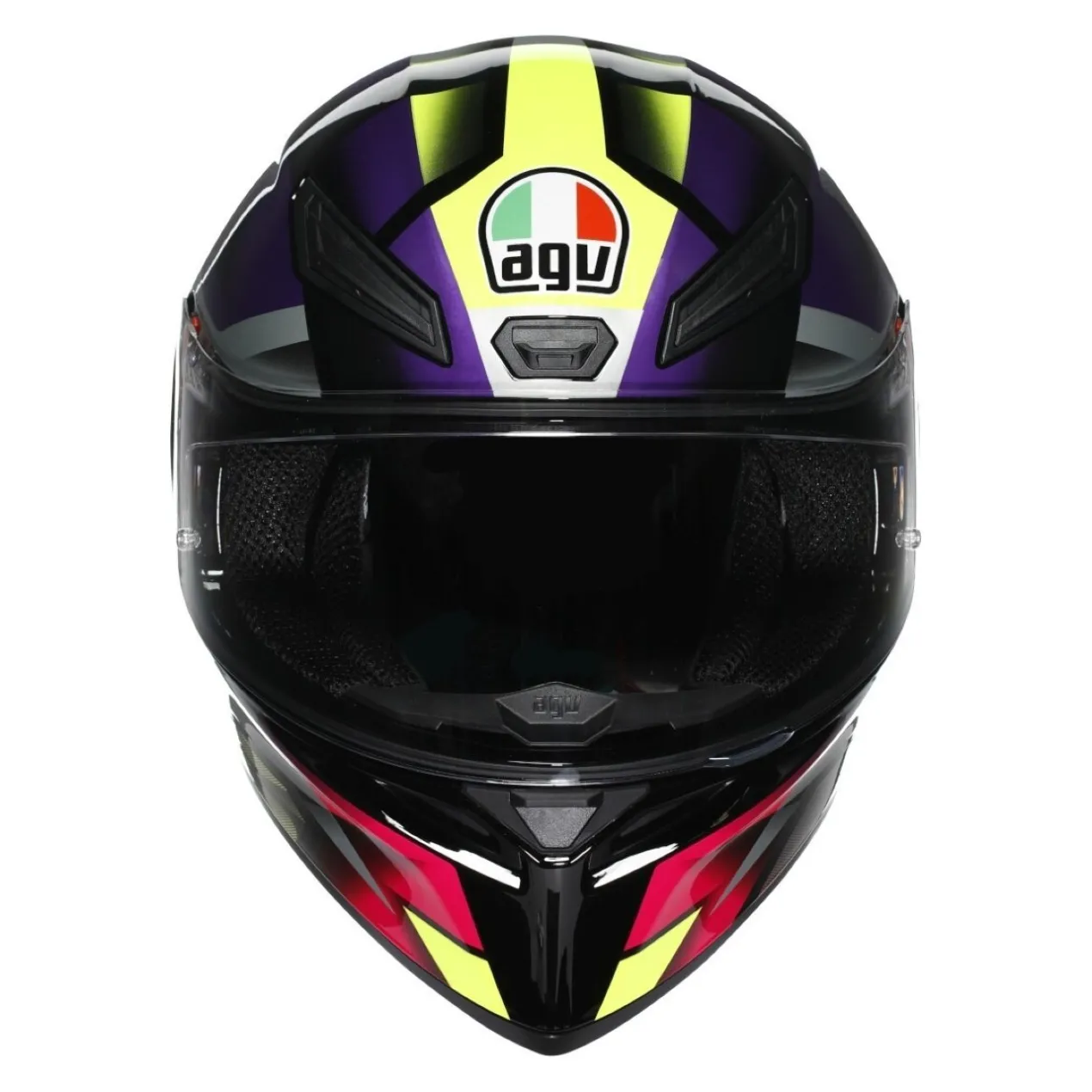 Casco Integrale Agv K1 S Fastlap E2206 Black/purple/pink