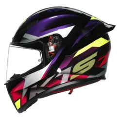 Casco Integrale Agv K1 S Fastlap E2206 Black/purple/pink