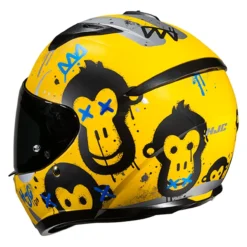 Casco Integrale Bambino Hjc C10 Geti Yellow Fluo
