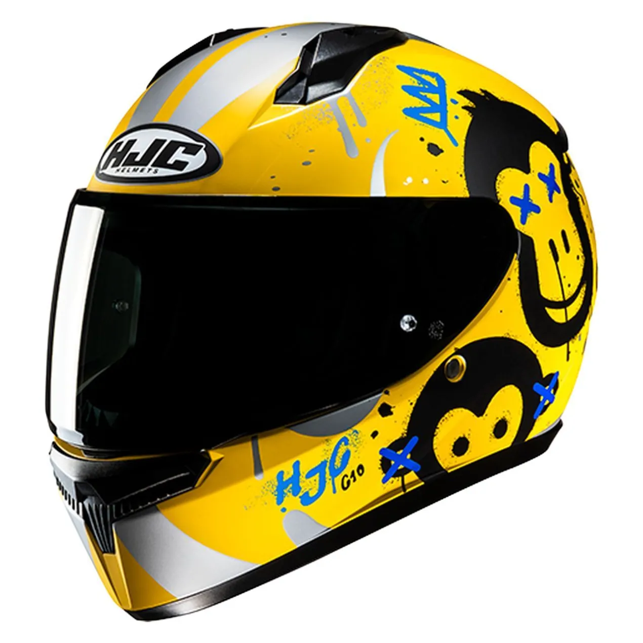 Casco Integrale Bambino Hjc C10 Geti Yellow Fluo