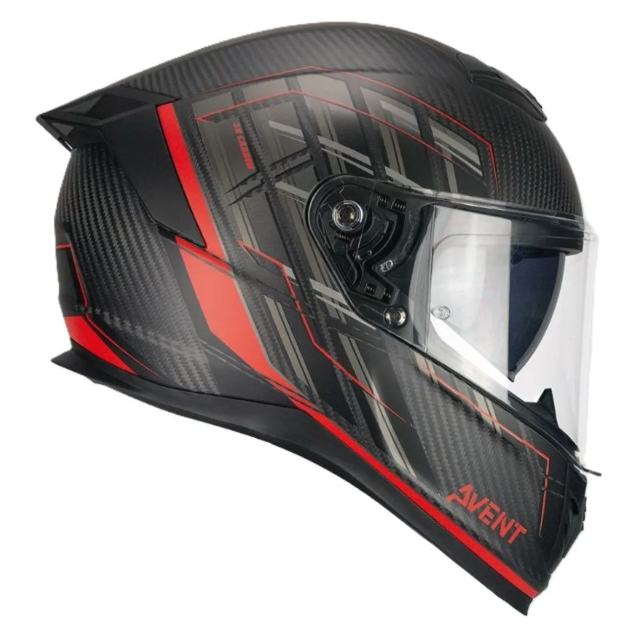 Casco Integrale Cgm 361g Avent Pro Sport Carbon Rosso Opaco