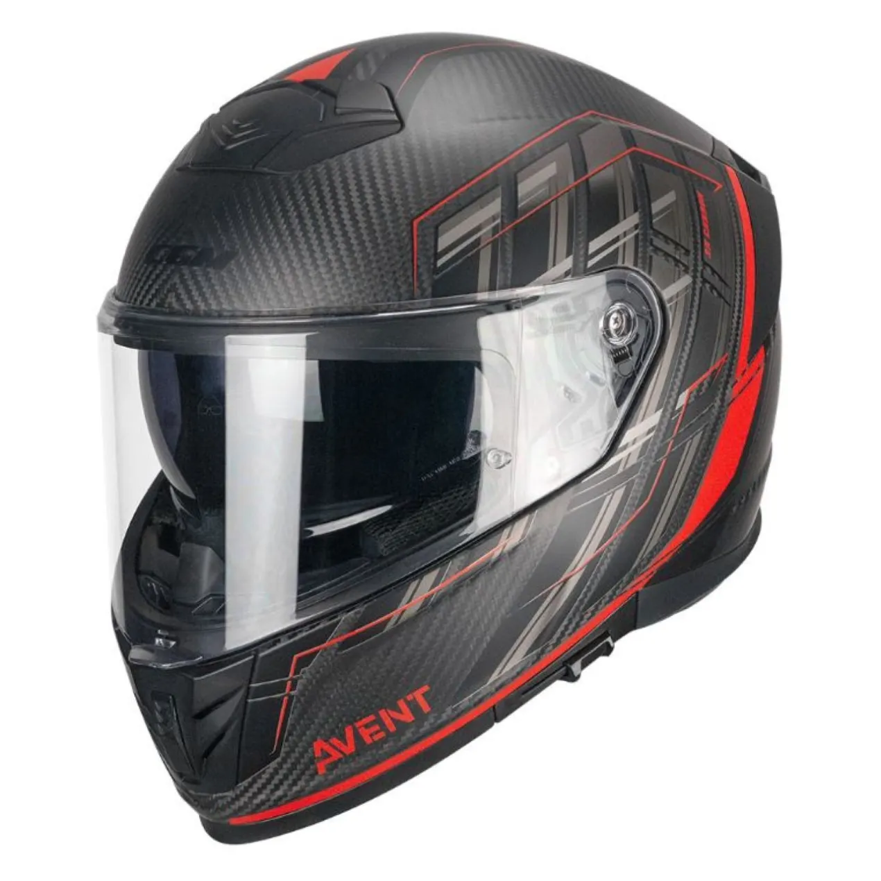 Casco Integrale Cgm 361g Avent Pro Sport Carbon Rosso Opaco