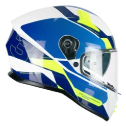 Casco Integrale Cgm 333g Onyx Sport Blu Giallo Fluo
