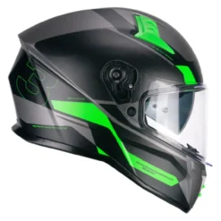Casco Integrale Cgm 333g Onyx Sport Grigio Verde Fluo Op