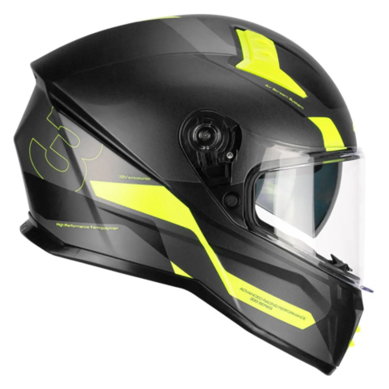 Casco Integrale Cgm 333g Onyx Sport Nero Giallo Fluo Opa