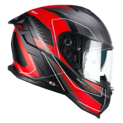 Casco Integrale Cgm 363g Shot Race Antracite Rosso Opac