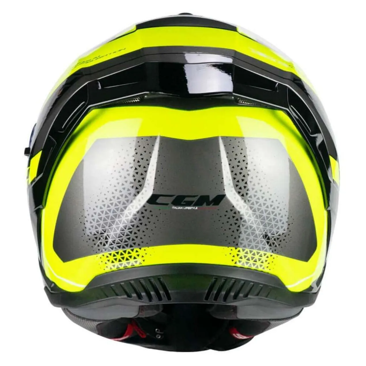 Casco Integrale Cgm 363g Shot Race Nero Giallo Fluo