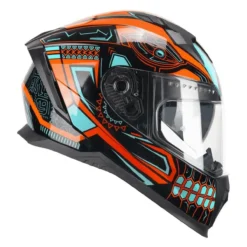 Casco Integrale Cgm 311m Blast Maya Nero Arancione Azzur