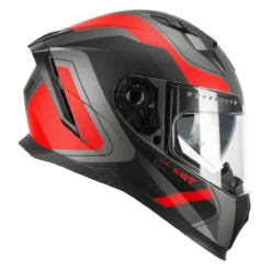 Casco Integrale Cgm 311r Blast Race Antracite Rosso Opac