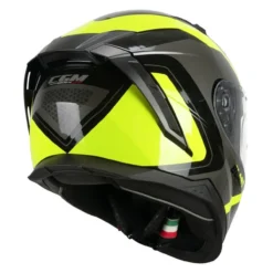 Casco Integrale Cgm 311r Blast Race Nero Giallo Fluo