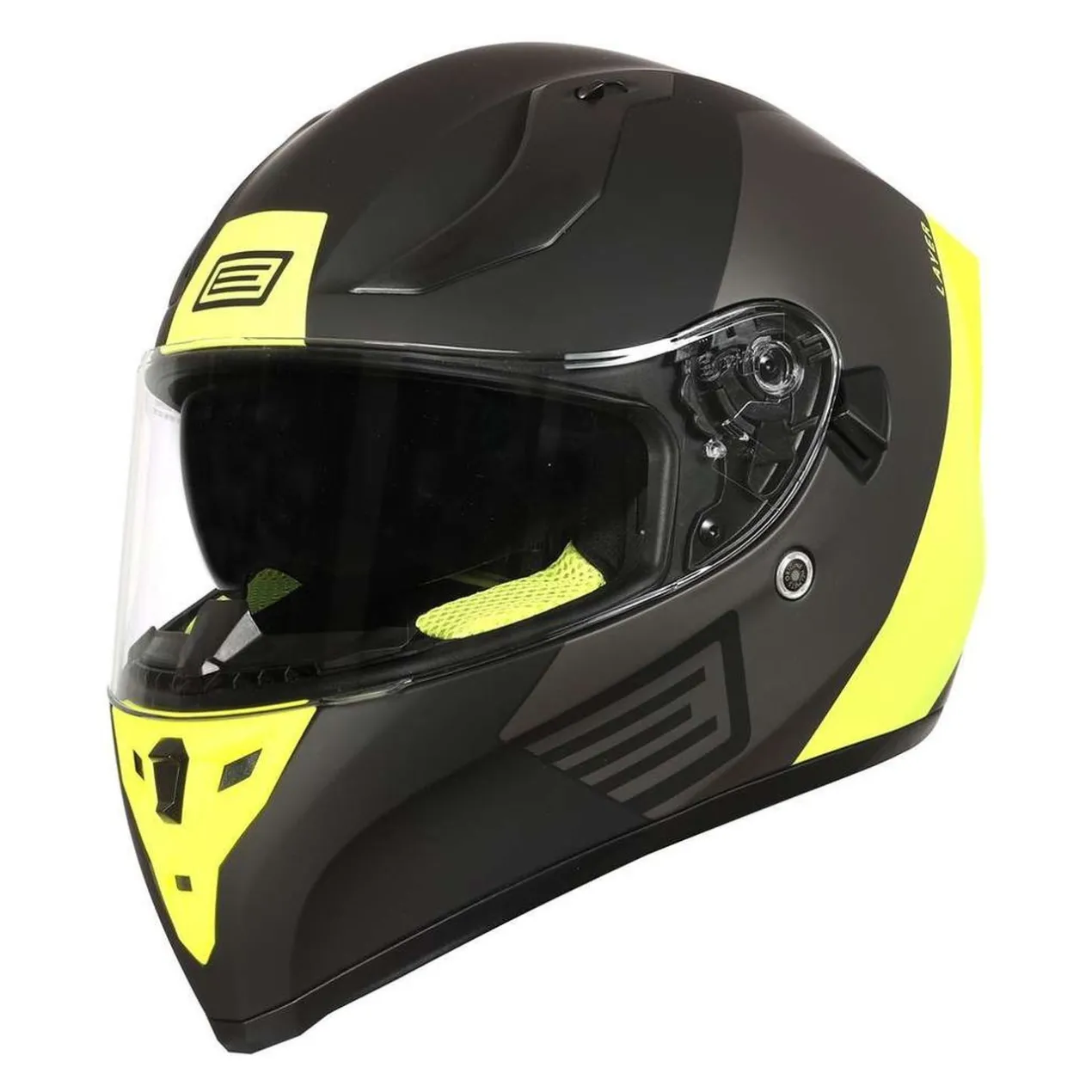 Casco Integrale con Sunvisor Origine Strada Layer Yellow - Titanium