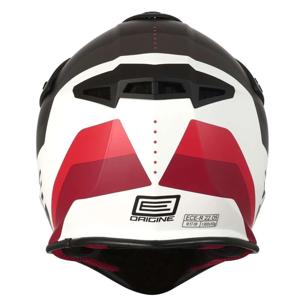 Casco Integrale Cross Origine Hero Mx Black - White Matt