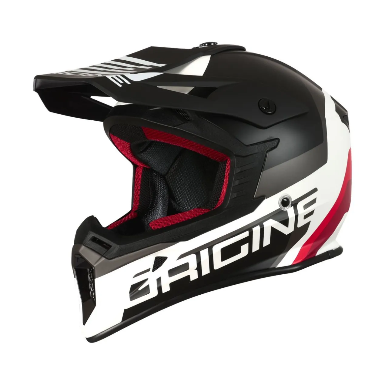 Casco Integrale Cross Origine Hero Mx Black - White Matt