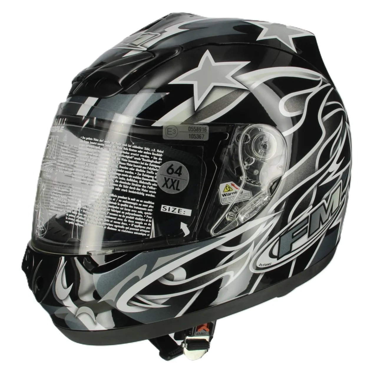 Casco Integrale Fm W10 Nero Fantasia