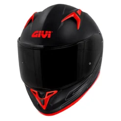 Casco Integrale Givi 50.9 Solid Opaco Nero/argento/rosso