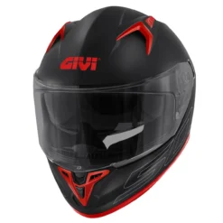Casco Integrale Givi 50.9 Solid Opaco Nero/argento/rosso