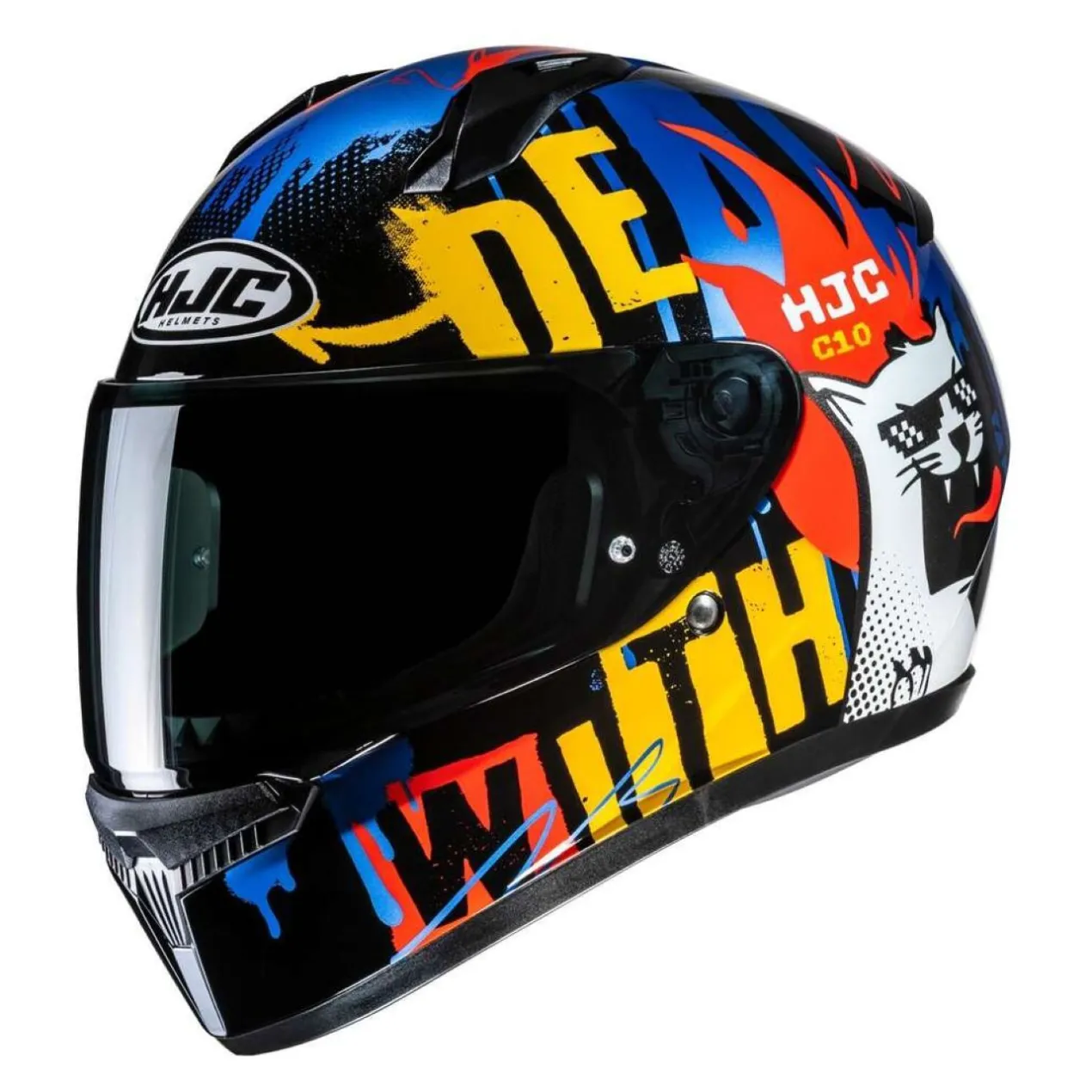Casco Integrale Hjc C10 Fop Mc23