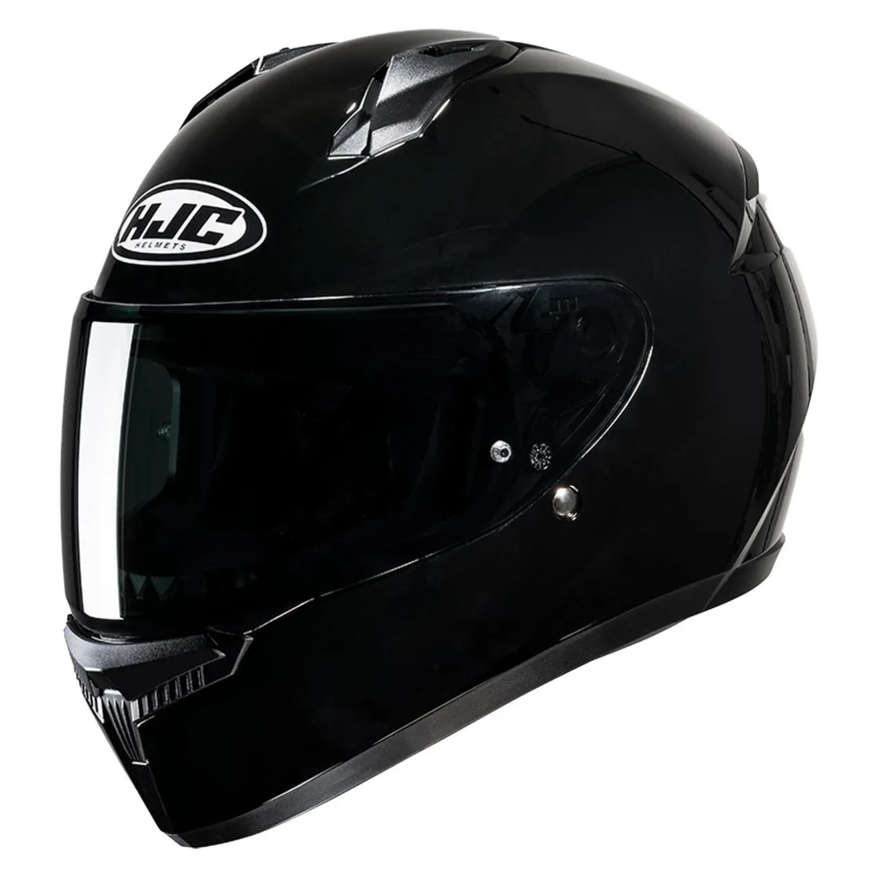 Casco Integrale Hjc C10 Solid Nero Lucido