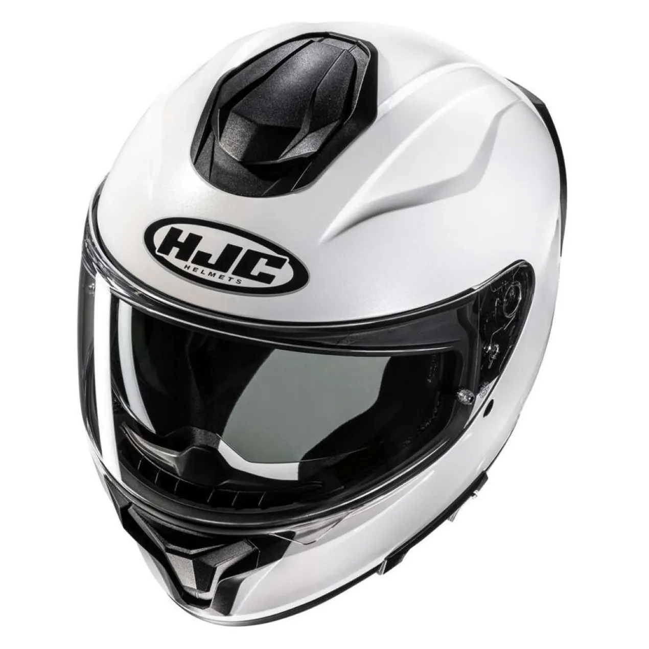 Casco Integrale Hjc C71 Solid Pearl White