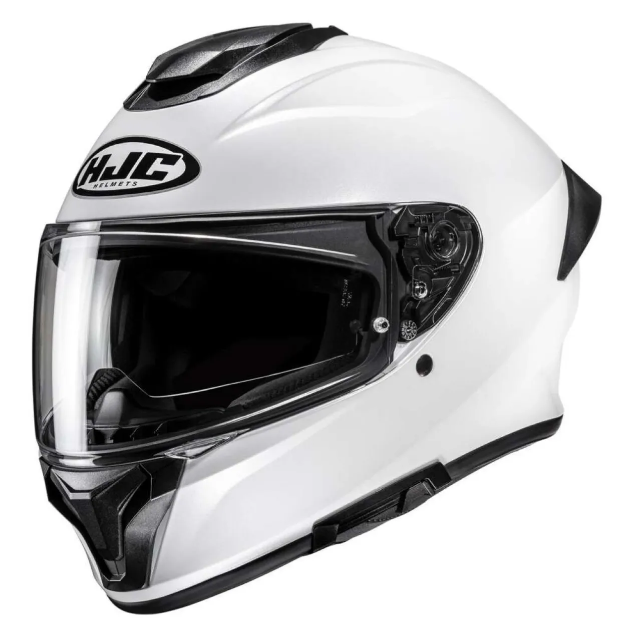 Casco Integrale Hjc C71 Solid Pearl White