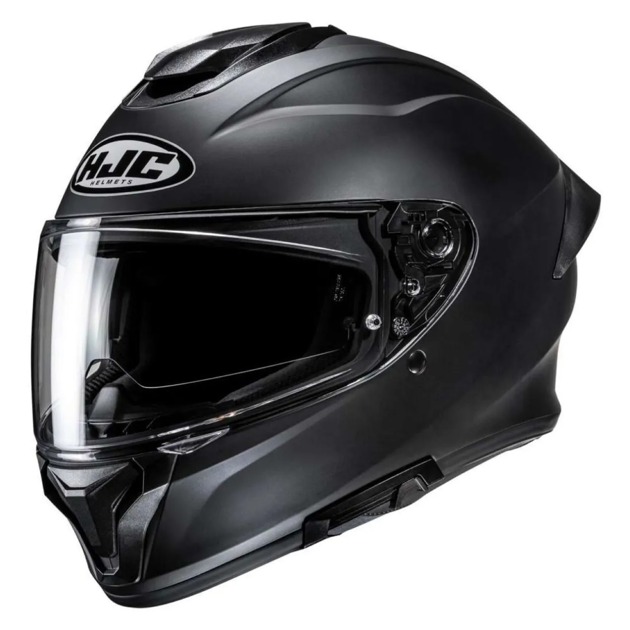 Casco Integrale Hjc C71 Solid Semi Flat Black
