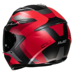 Casco Integrale Hjc C10 Tins Rosso Nero Opaco