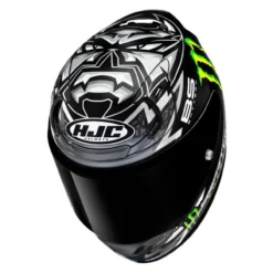 Casco Integrale Hjc Rpha12 Quartararo Replica Mc5 Black