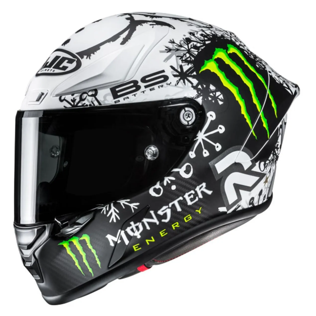 Casco Integrale Hjc Rpha1 V2 Carbon Snow Diablo Mc10sf