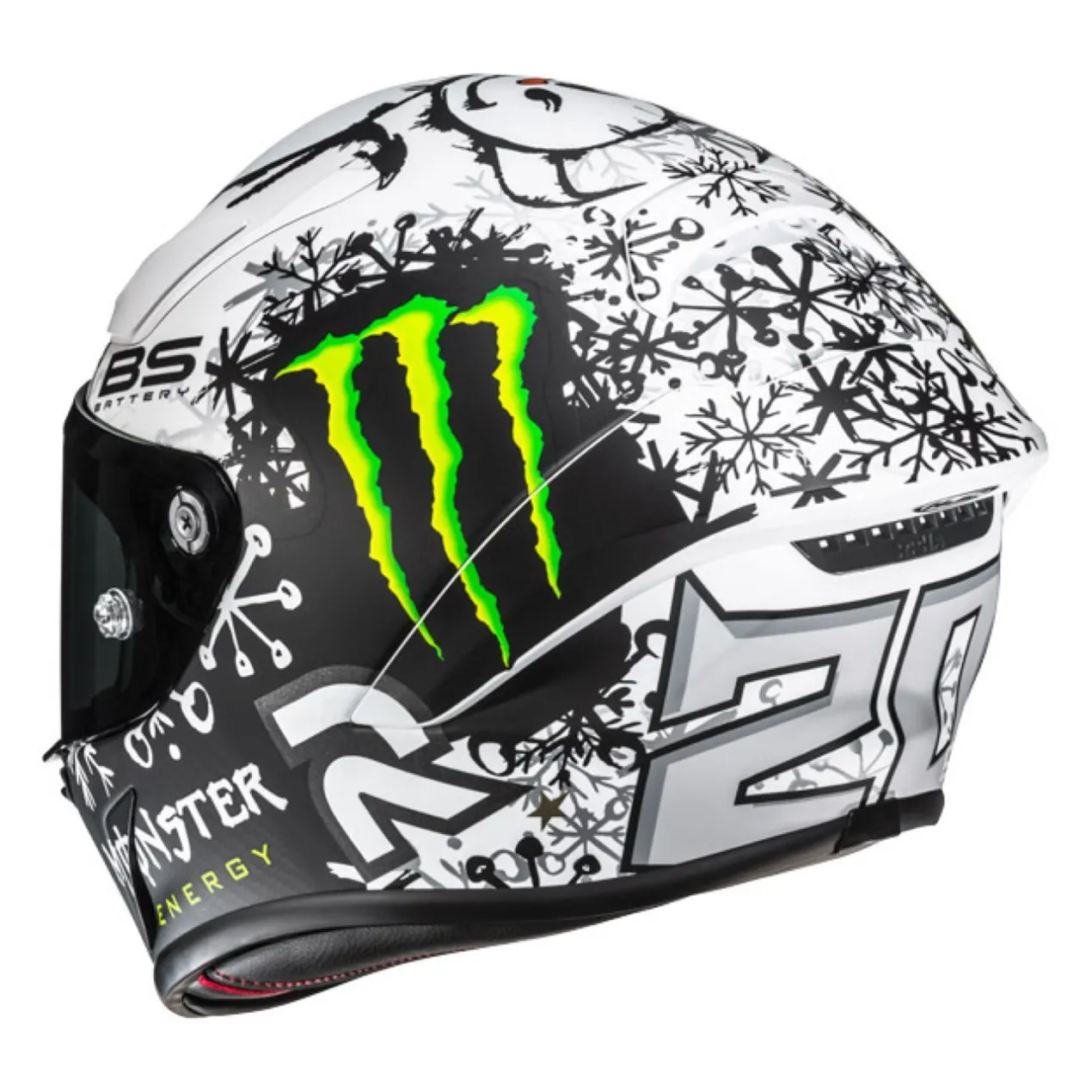 Casco Integrale Hjc Rpha1 V2 Carbon Snow Diablo Mc10sf
