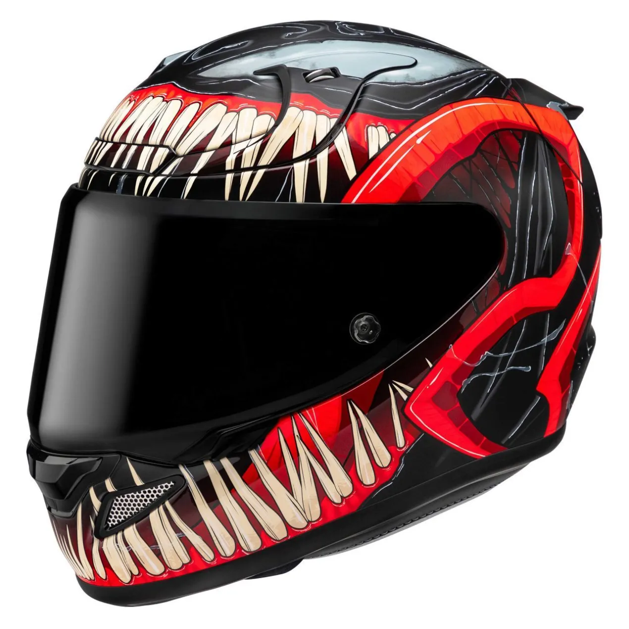 Casco Integrale Hjc Rpha 12 Venom 3 Marvel Black Red