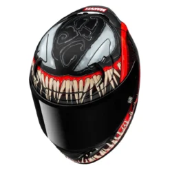 Casco Integrale Hjc Rpha 12 Venom 3 Marvel Black Red