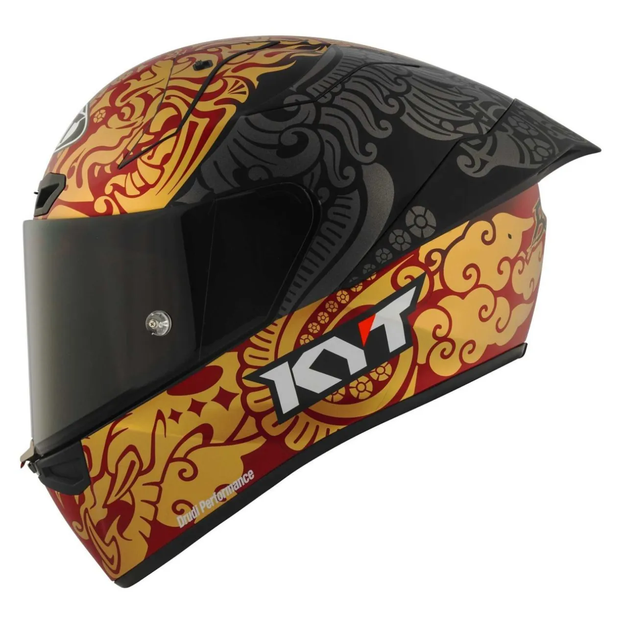 Casco Integrale Kyt Kx-1 Race Gp Replica Bastianini Fim 2024 Gold