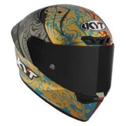 Casco Integrale Kyt Kx-1 Race Gp Replica Bastianini Fim 2024 Gold