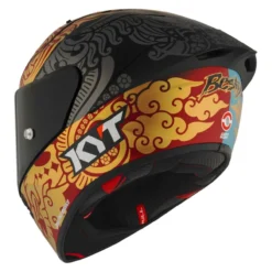 Casco Integrale Kyt Kx-1 Race Gp Replica Bastianini Fim 2024 Gold