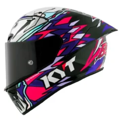 Casco Integrale Kyt Kx-1 Race Gp Replica Bastianini Fim 2024 White/pink