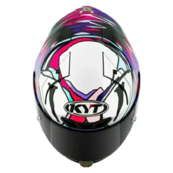 Casco Integrale Kyt Kx-1 Race Gp Replica Bastianini Fim 2024 White/pink