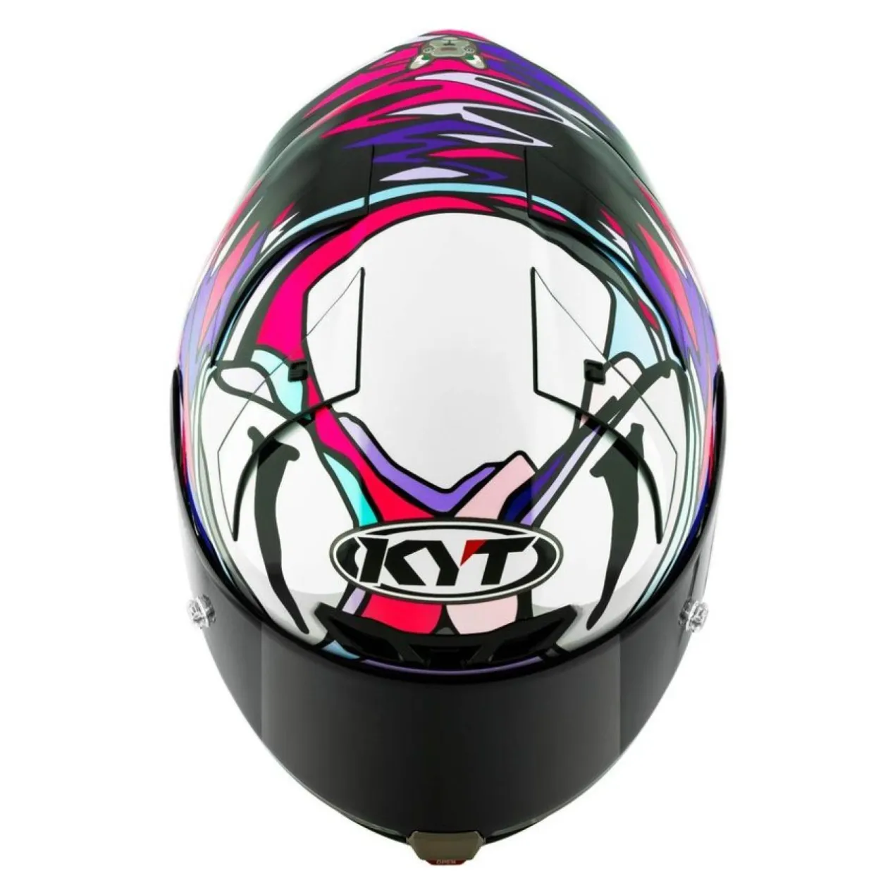 Casco Integrale Kyt Kx-1 Race Gp Replica Bastianini Fim 2024 White/pink