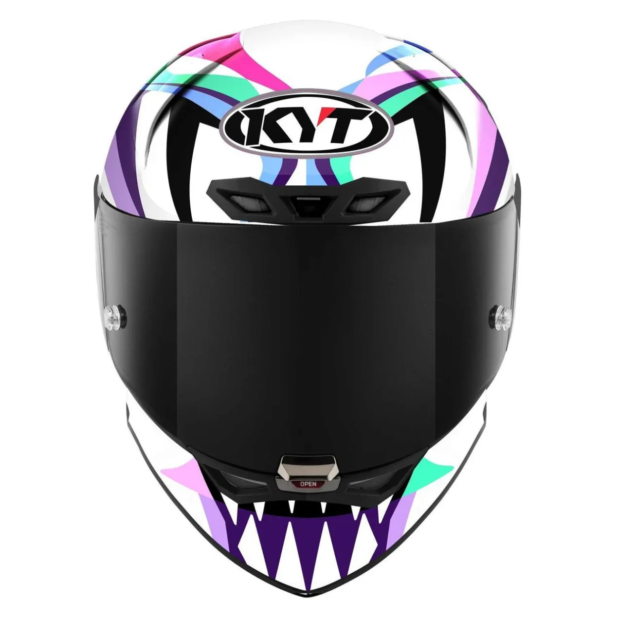 Casco Integrale Kyt Kx-1 Race Gp Replica Bastianini Fim 2024 White/violet