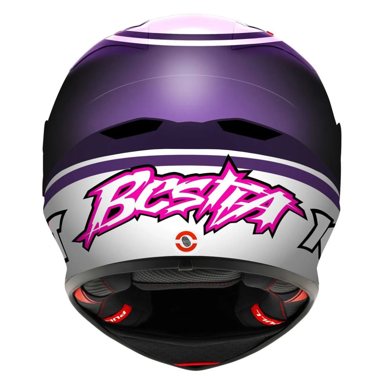 Casco Integrale Kyt Kx-1 Race Gp Replica Bastianini Fim 2024 White/violet