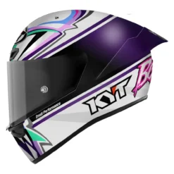 Casco Integrale Kyt Kx-1 Race Gp Replica Bastianini Fim 2024 White/violet